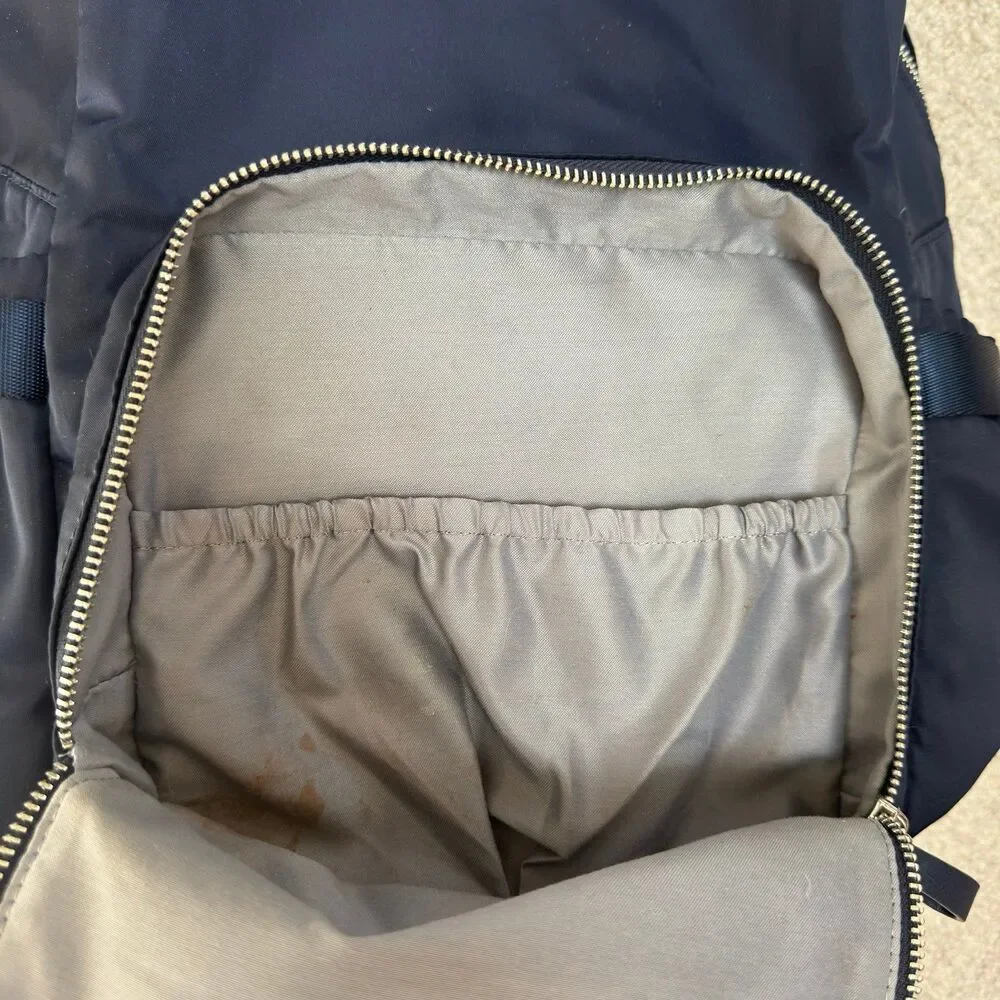 Storksak Hero Backpack Navy Diaper Bag Changing Pad Insulated Baby Travel Bag